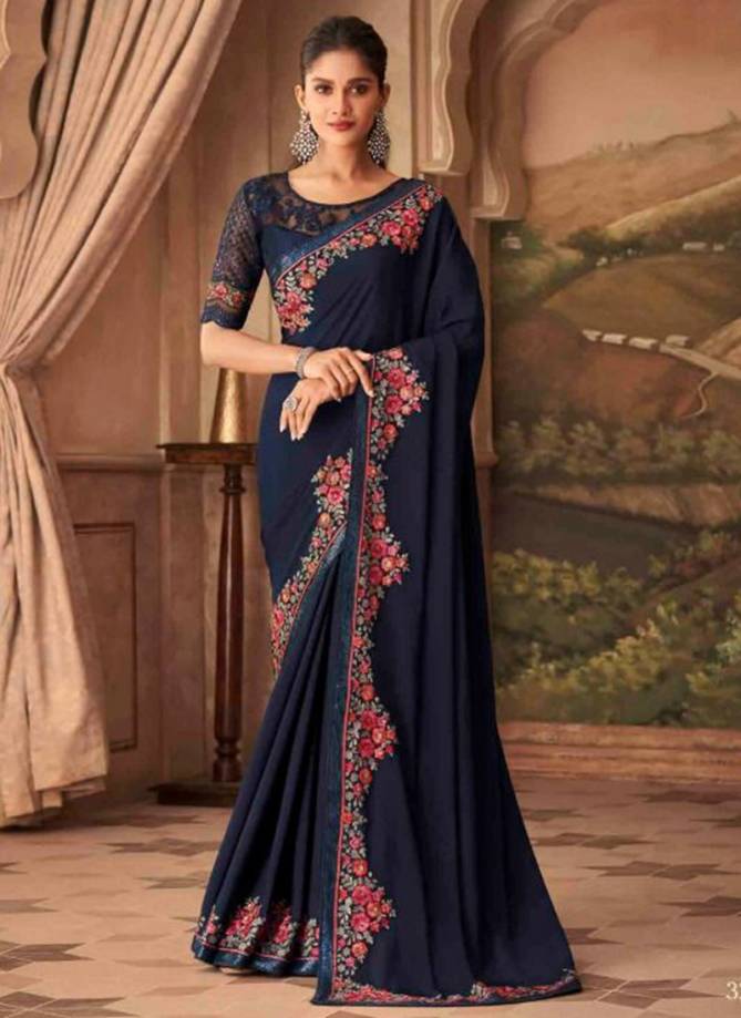 Anmol New Designer Party Wear Satin Silk Saree Collection